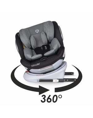 Akciós Coccolle Lyra 360°-ban forgatható Isofix autosülés 0-36 kg Greystone